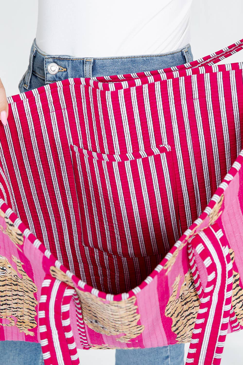 Tiger Handmade Reversible Tote Bag