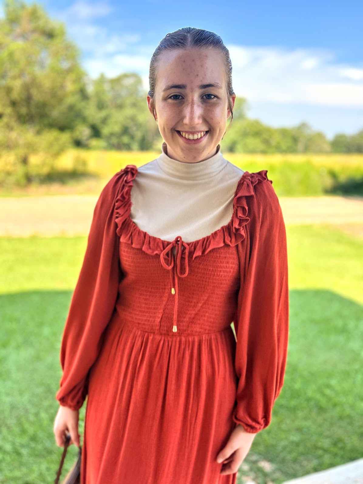 Bluivy Frilled Smocked Midi Dress